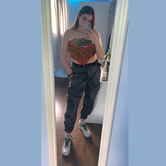 Wrangler Camo Black and Grey Cargo Pant | US34 - Picture 2 of 5